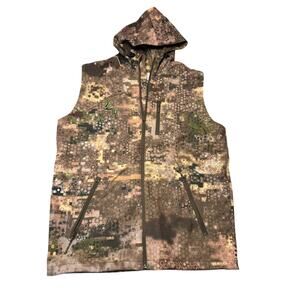 Legion Outdoors Hunting Vest Men's L Hooded Camouflage Lightweight Lined Green